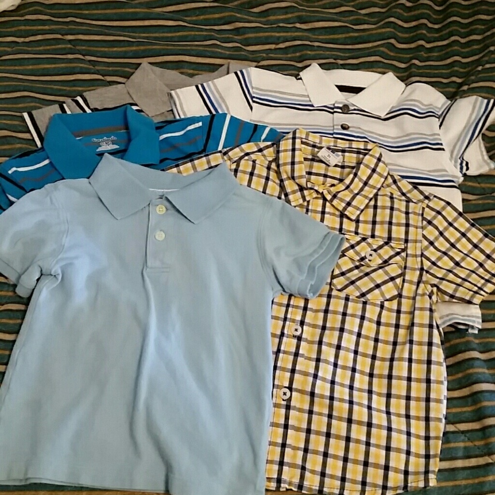 Boys Collard Short-Sleeved Shirts
